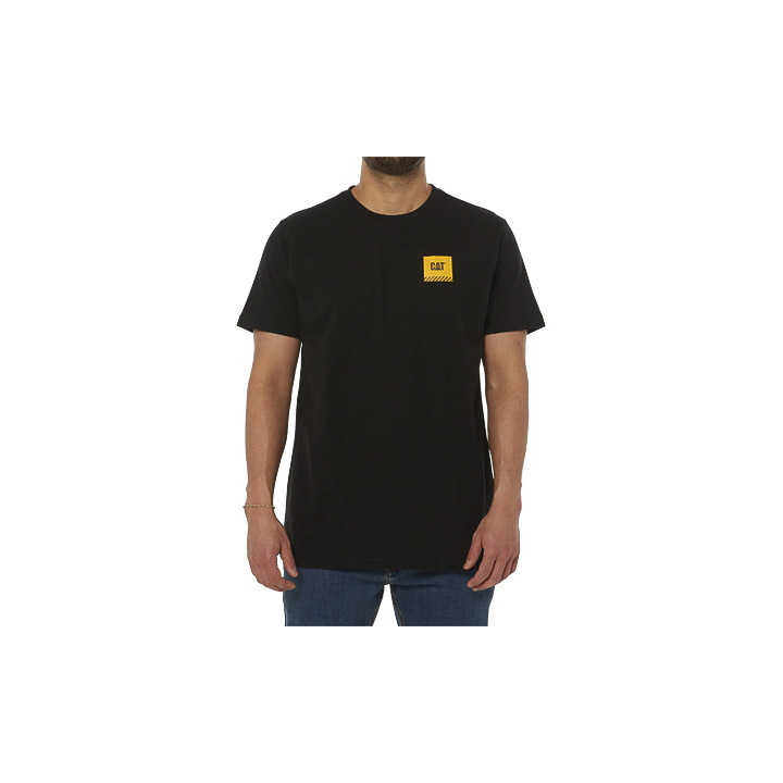 Caterpillar Work Restricted - Mens T-Shirts - Black - NZ (685QZIUTY)